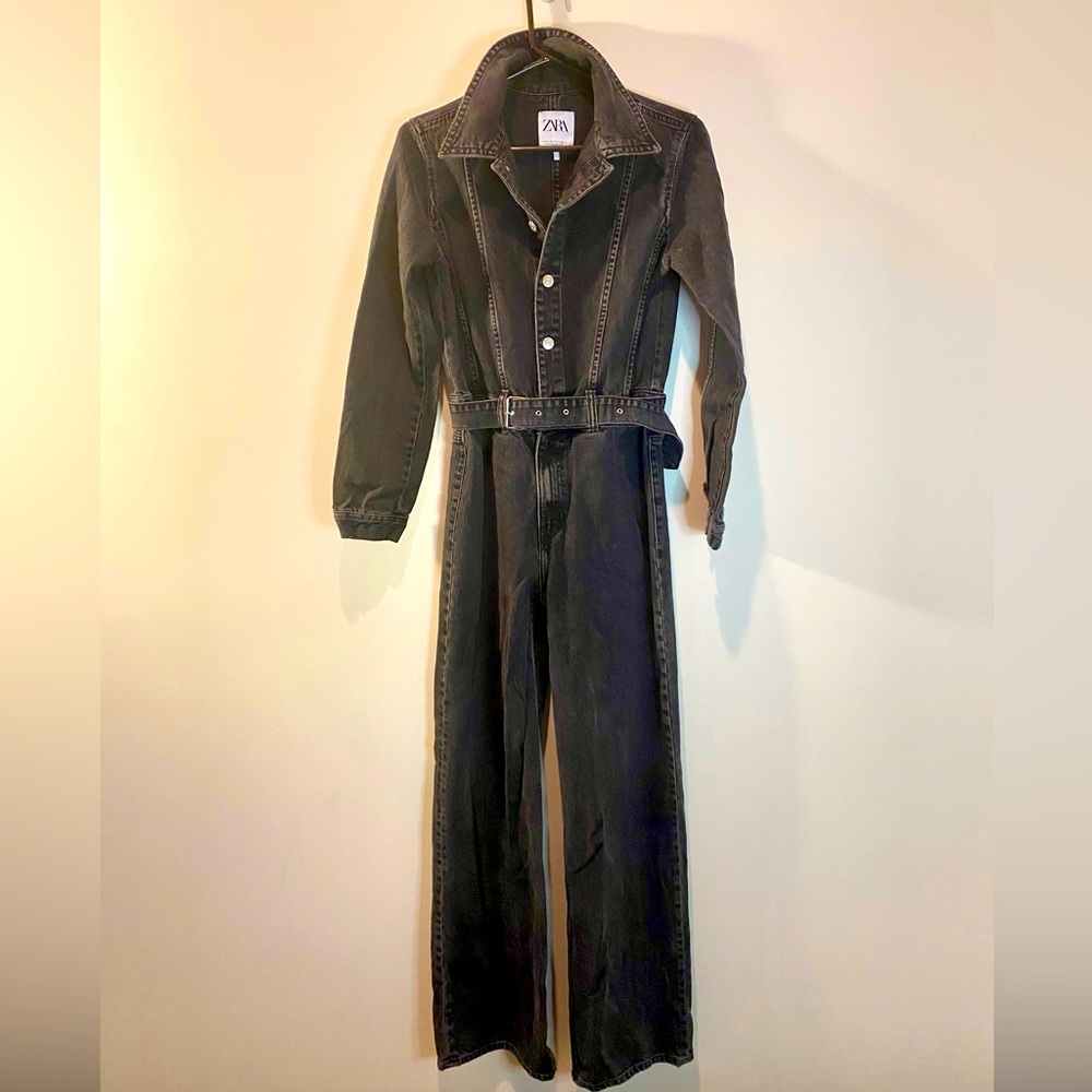 Zara denim jumpsuit